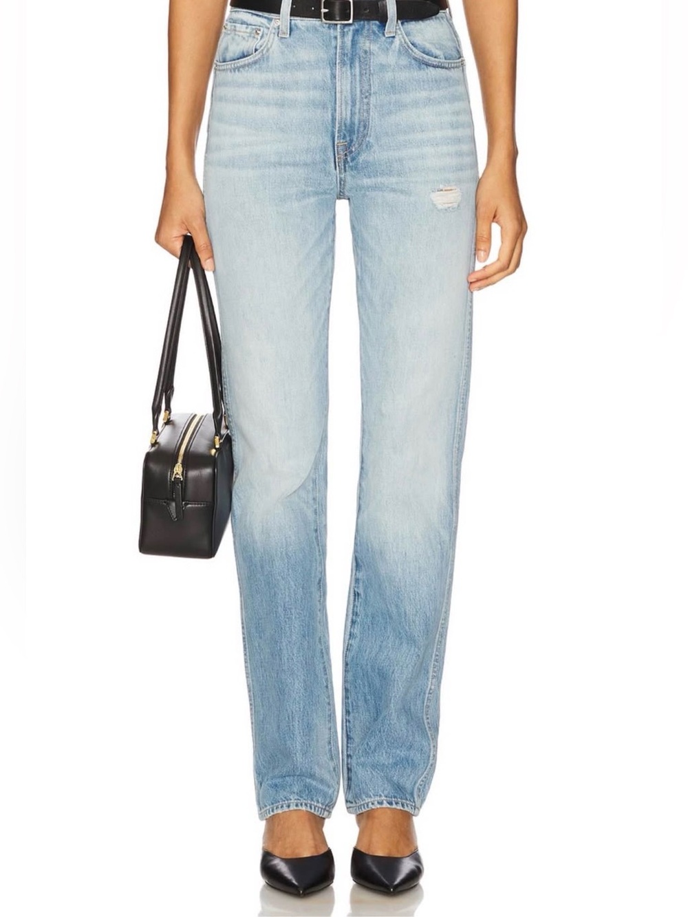 GRLFRND “Sara” High-Rise Straight Leg Women's Jeans